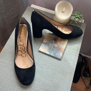 Sam Edelman Black Suede Heels